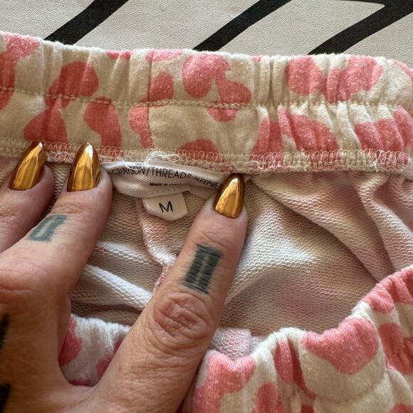 5/$20- Grayson Threads Sleepwear pink leopard print pajama set size medium - Picture 5 of 5